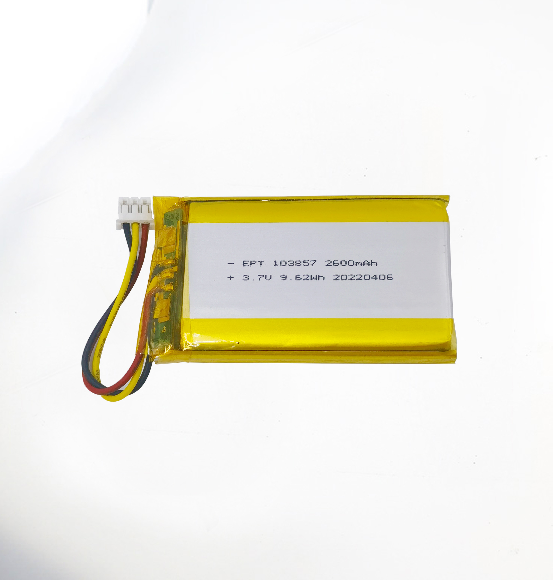 3.7V 103857 2600mAh 頸部按摩儀聚合物鋰電池 3.7V 103857 2600mAh 頸部按摩儀聚合物鋰電池